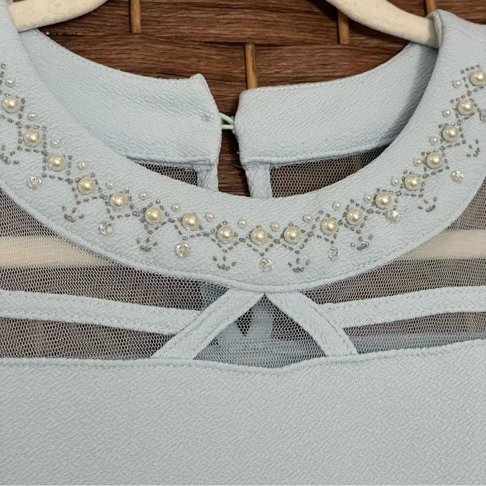 The Children Place Dress Light baby blue, Girls Size 10/12.
